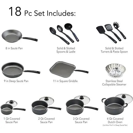 Tramontina 15-Piece Prima Ware Nonstick Cookware Set