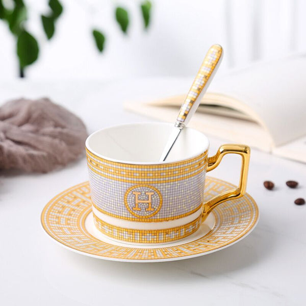 Aesthetic Kitchen Cups Saucers Reusable Fancy Espresso China